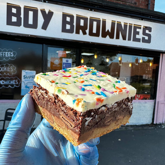 Cookie Dough (Birthday Cake) Brownie Box